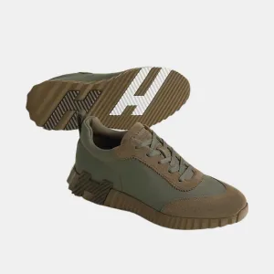 Hermes Bouncing Sneakers Tundra Green