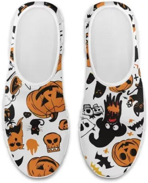 Jeiento Halloween Play Fashion Sneaker for Women Girls Lady Soft Shoes Party Shoes Lightweight/Breathable Walking Shoes Slip-On Loafers