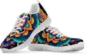 Jeiento Women Trainers Boho Mandala Walking Shoes Fashion Mesh Gym Sports Shoes Sneakers for Women