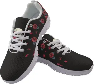 Jeiento Women Trainers Sports Running Shoes Causal Travel Walking Flat Shoe Lace-up Breathable for Lady Teenager Girls
