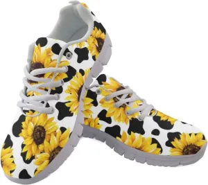 Jeiento Women Trainers Sports Running Shoes Causal Travel Walking Flat Shoe Lace-up Breathable for Lady Teenager Girls