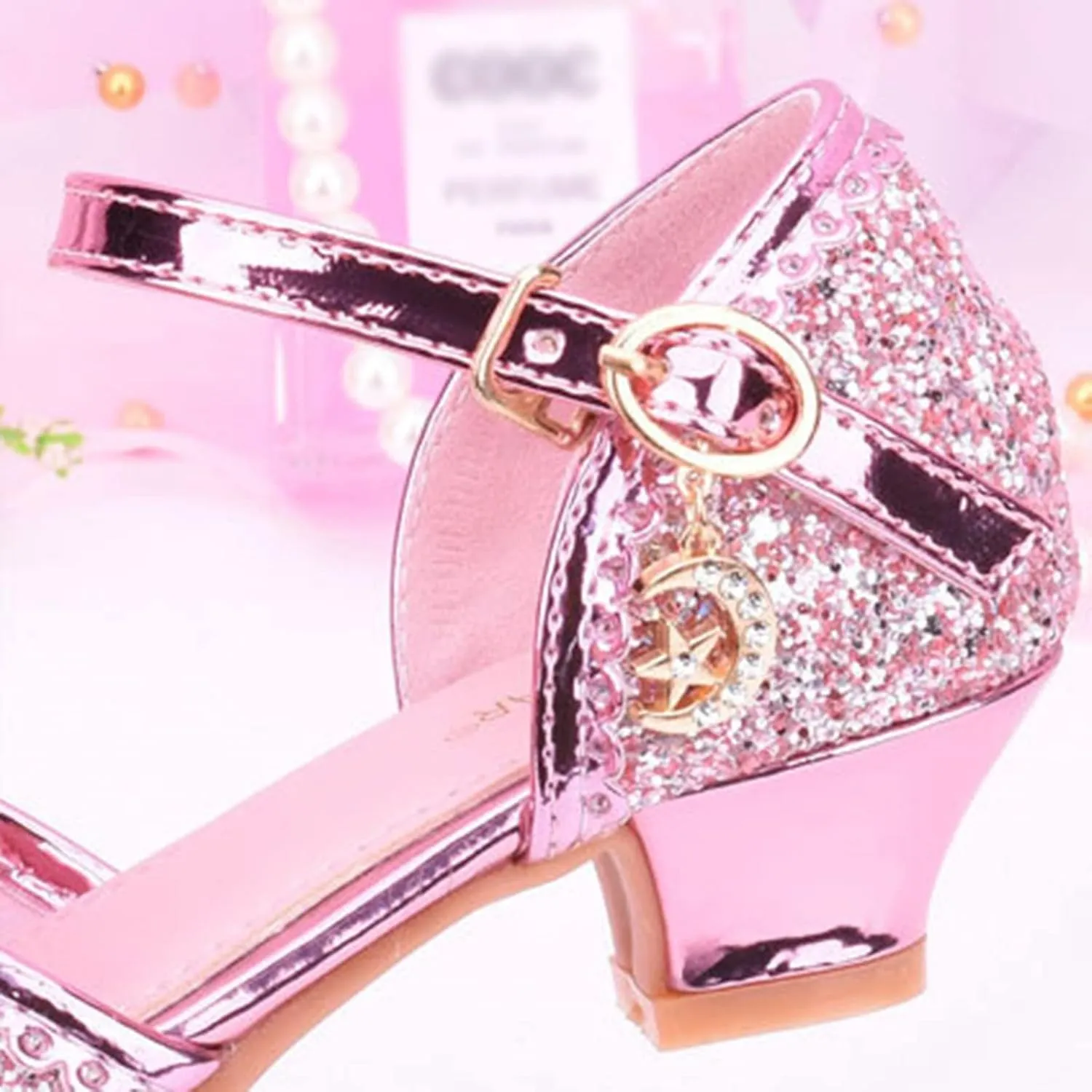 Jelly Sandals for Girls Children Shoes With Diamond Shiny Sandals Princess Shoes Bow High Baby Sandals for Girls Size 5