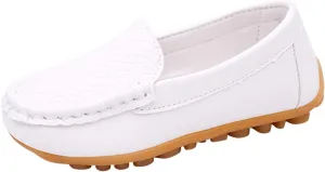 Kids Toddlers Boys Girls Soft Slip On Loafers Slip-On Moccasin Boat Dress Shoes Casual Shoes Formal Leather Flat