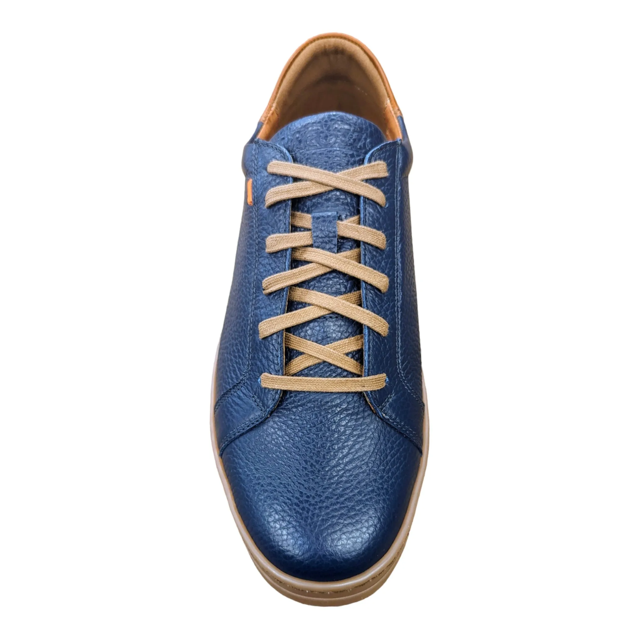 Lacuzzo Luxury Italian Leather Trainers Blue