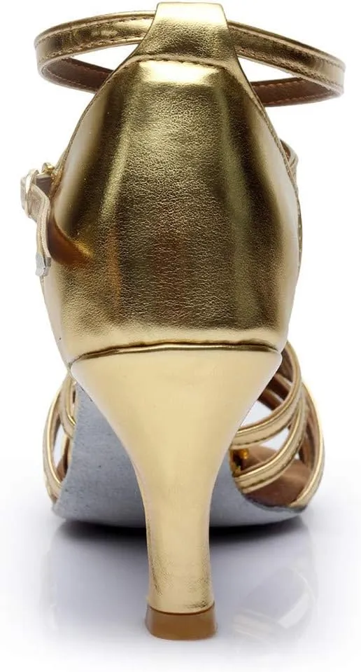 Ladies Sandals Flats Fashion Latin Dancing Shoes Women Salsa Ballroom Dance Sandals Prom Women's Flats Sandals for Women