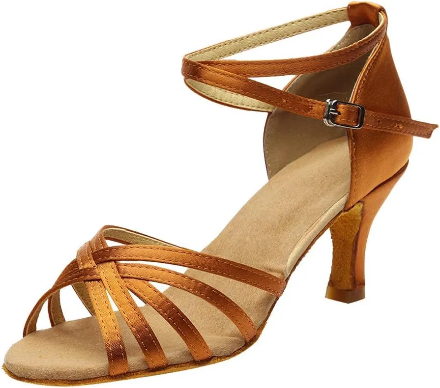Ladies Sandals Flats Fashion Latin Dancing Shoes Women Salsa Ballroom Dance Sandals Prom Women's Flats Sandals for Women