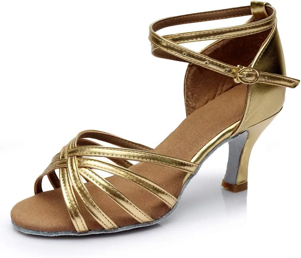 Ladies Sandals Flats Fashion Latin Dancing Shoes Women Salsa Ballroom Dance Sandals Prom Women's Flats Sandals for Women