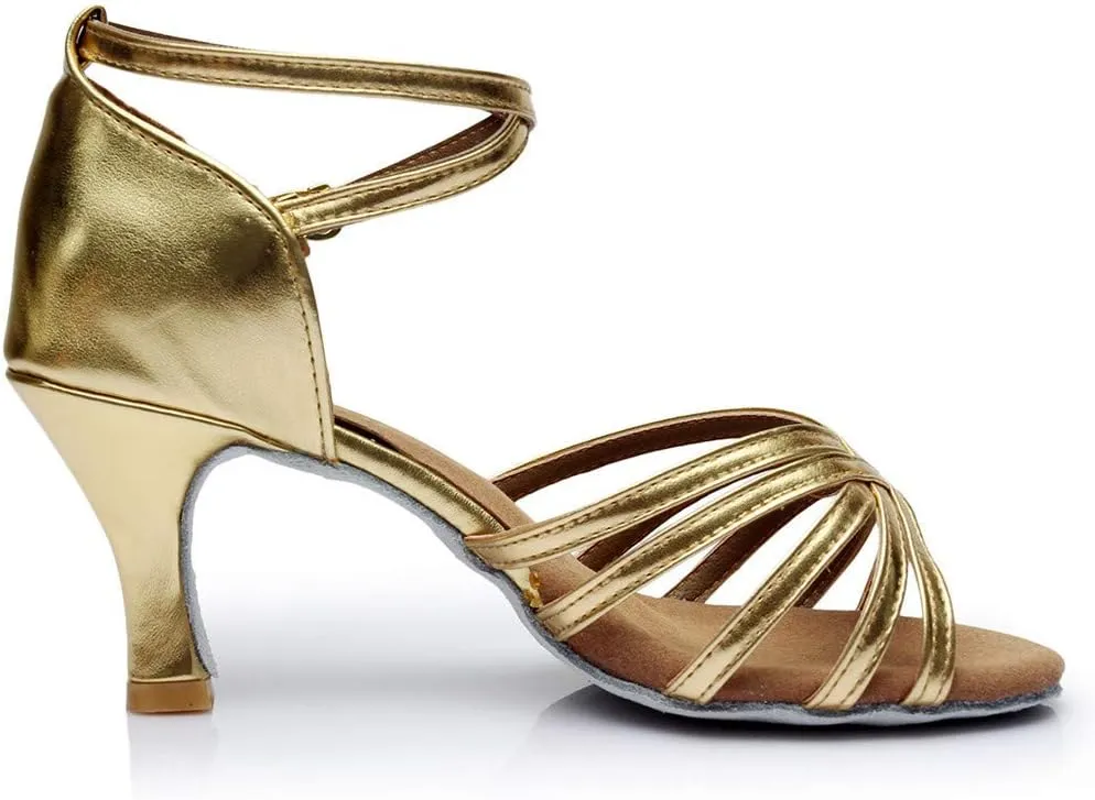 Ladies Sandals Flats Fashion Latin Dancing Shoes Women Salsa Ballroom Dance Sandals Prom Women's Flats Sandals for Women