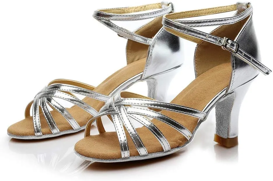 Ladies Sandals Flats Fashion Latin Dancing Shoes Women Salsa Ballroom Dance Sandals Prom Women's Flats Sandals for Women