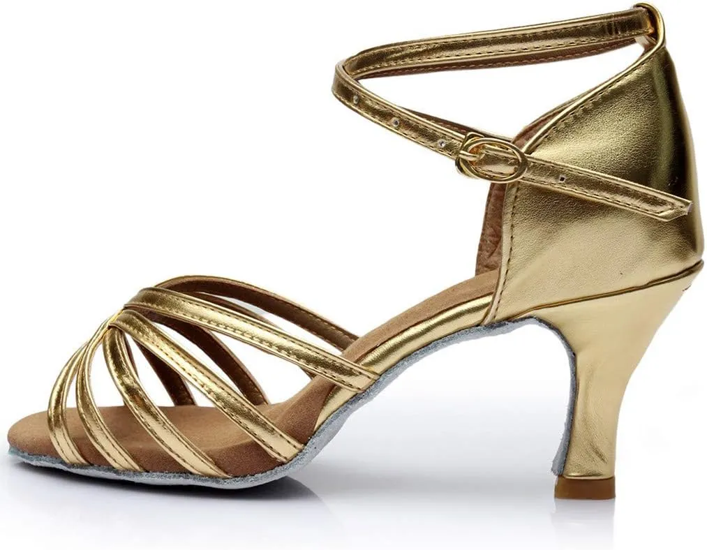Ladies Sandals Flats Fashion Latin Dancing Shoes Women Salsa Ballroom Dance Sandals Prom Women's Flats Sandals for Women
