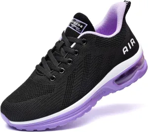 Lamincoa Womens Walking Shoes Lightweight Running Shoes Womens Tennis Shoes Non Slip Air Shoes Breathable Mesh Air Cushion Sneakers for Gym Workout Sports