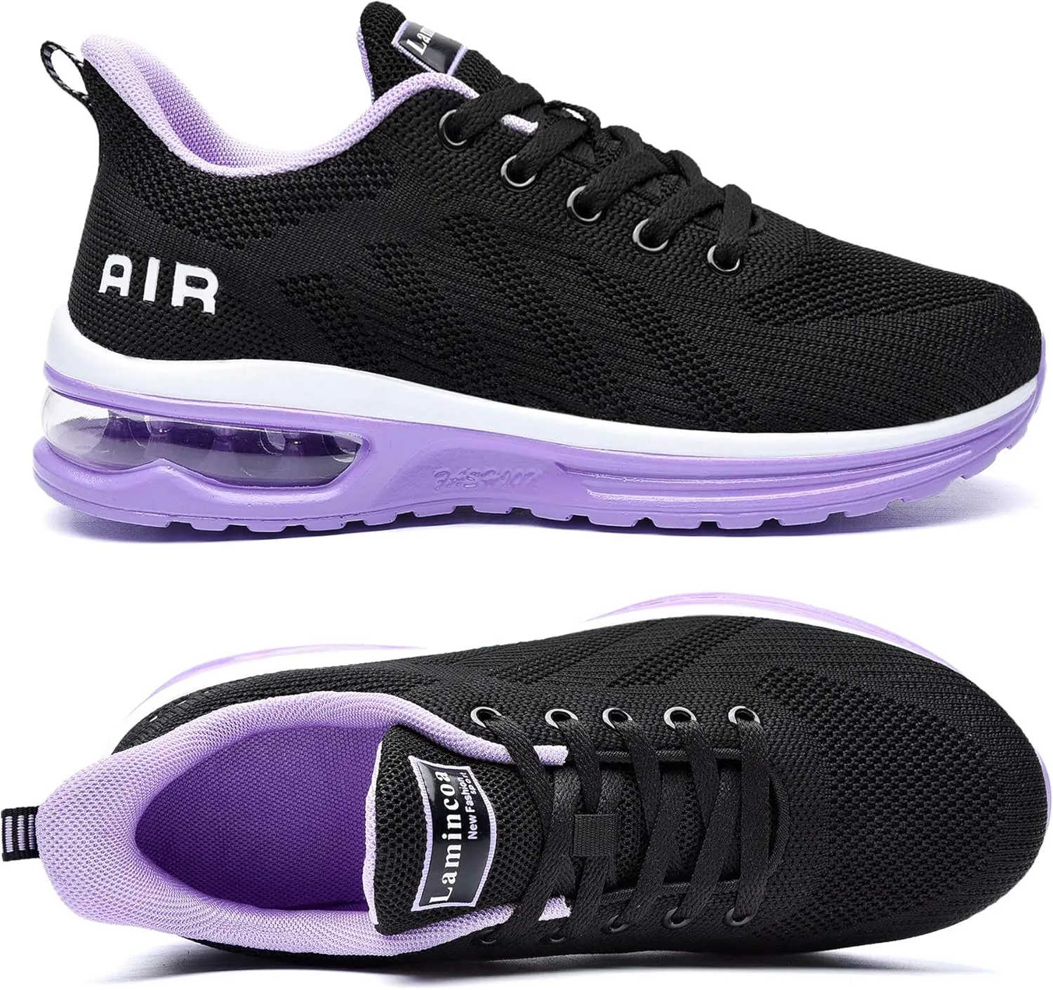 Lamincoa Womens Walking Shoes Lightweight Running Shoes Womens Tennis Shoes Non Slip Air Shoes Breathable Mesh Air Cushion Sneakers for Gym Workout Sports
