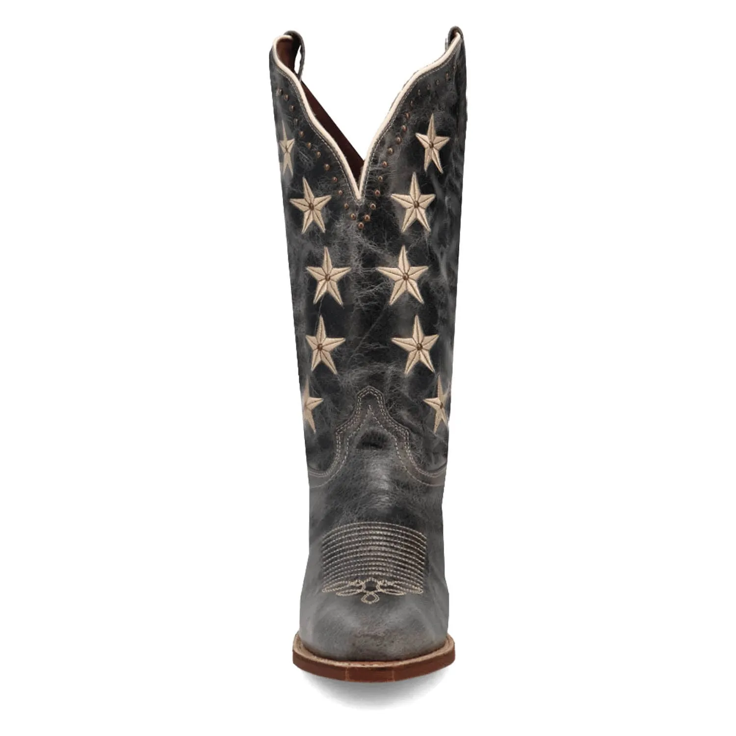 Laredo Womens Serenade Blue Leather Cowboy Boots