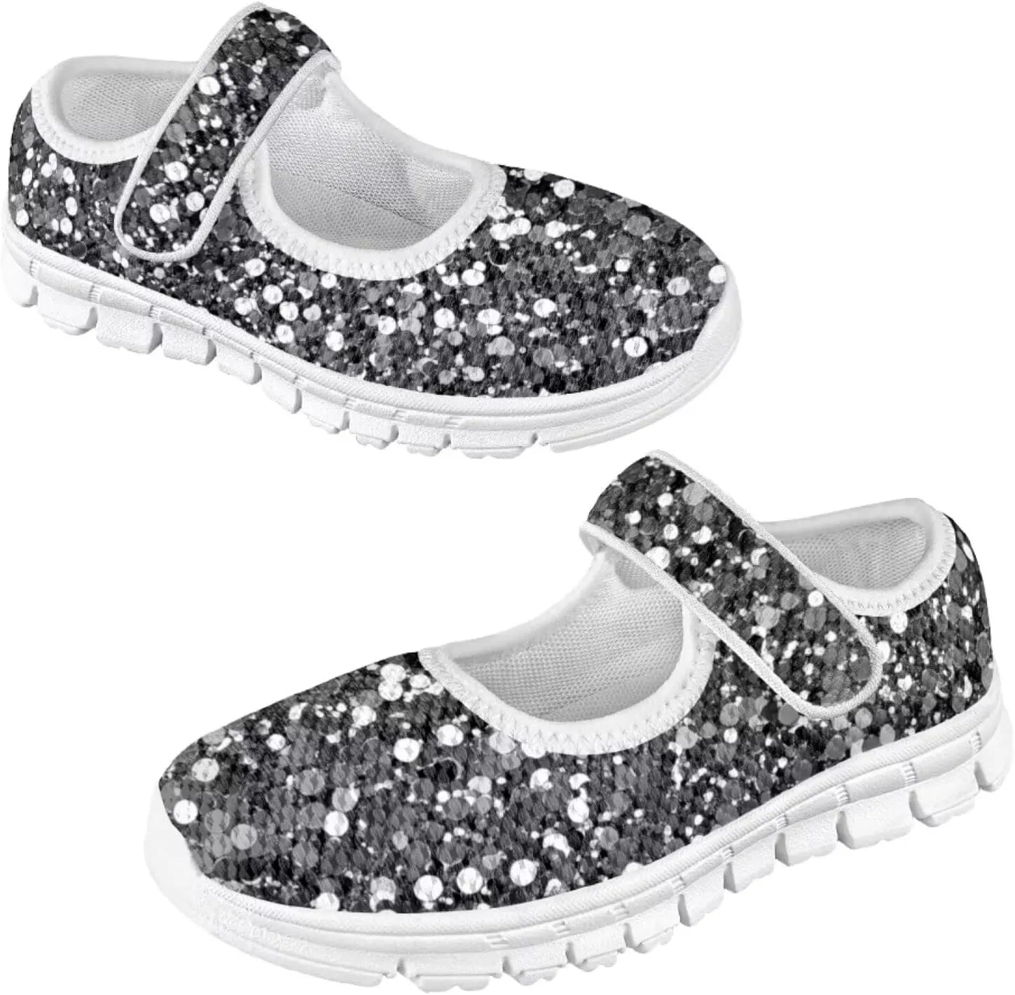 Little Kids Glitter Mary Jane Shoes for Girls Ballerina Ballet Flats Wedding Dance Birthday Shoes