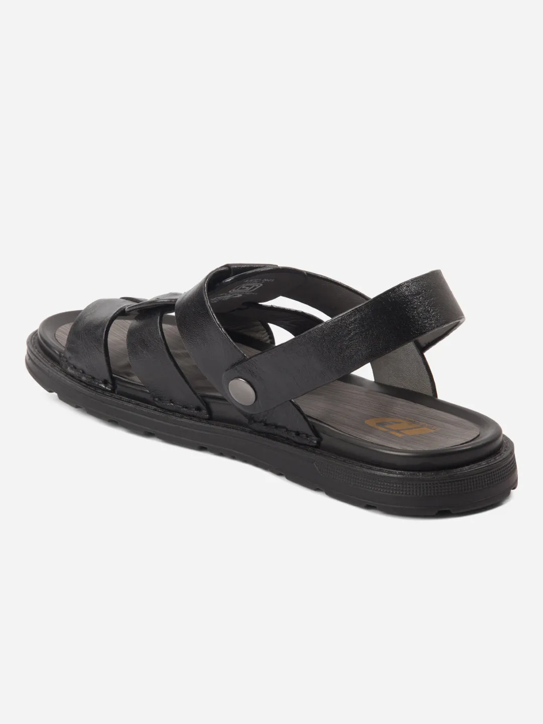 Men's Black Sandal (ID4242)