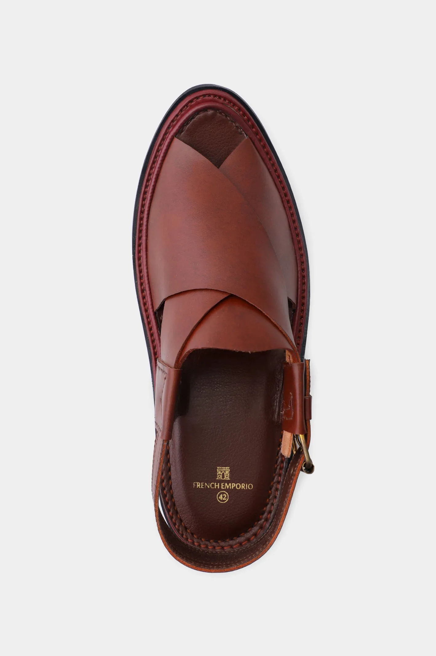 Men's Brown Cow Leather Sandals