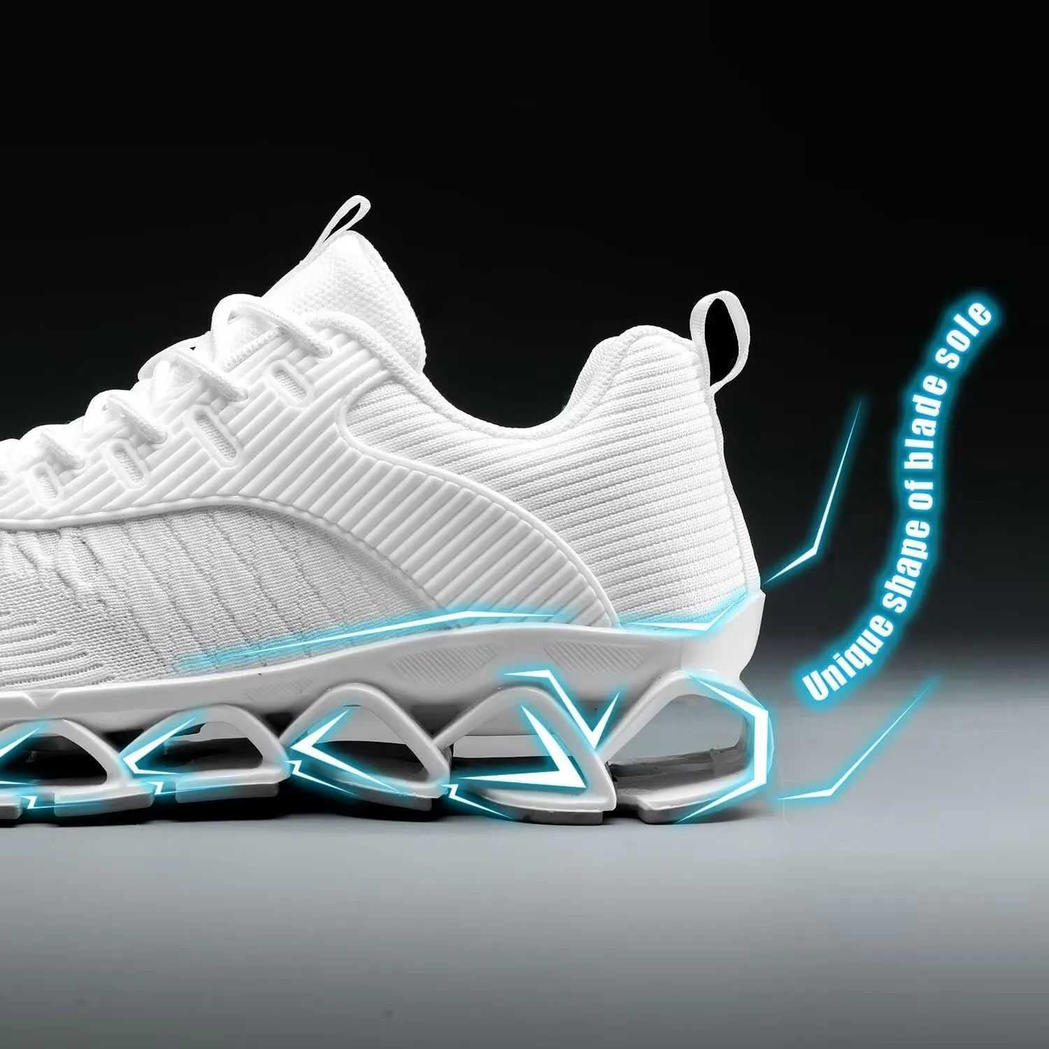 Men's Running Shoes Blade Tennis Walking Casual Fashion Sneakers Breathable Non Slip Gym Sports Work Athletic Trainers