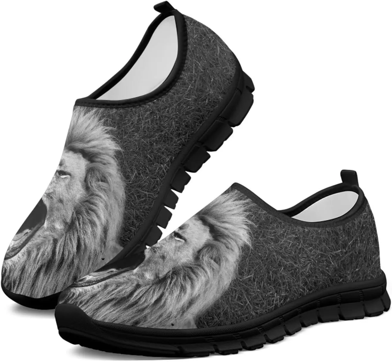 Mens Slip On Walking Shoes Soft Loafers Lightweight Non Slip Casual Fashion Sneakers for Travel Work Black Sole Size 5-14