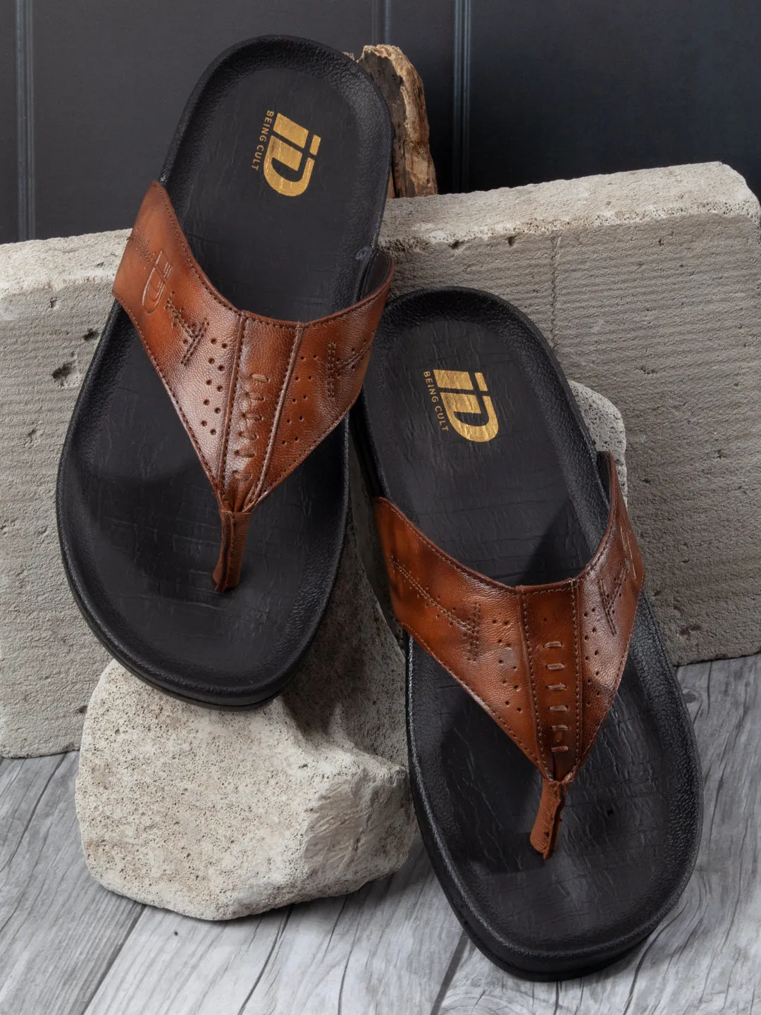 Men's Tan Thong Sandal (ID4228)