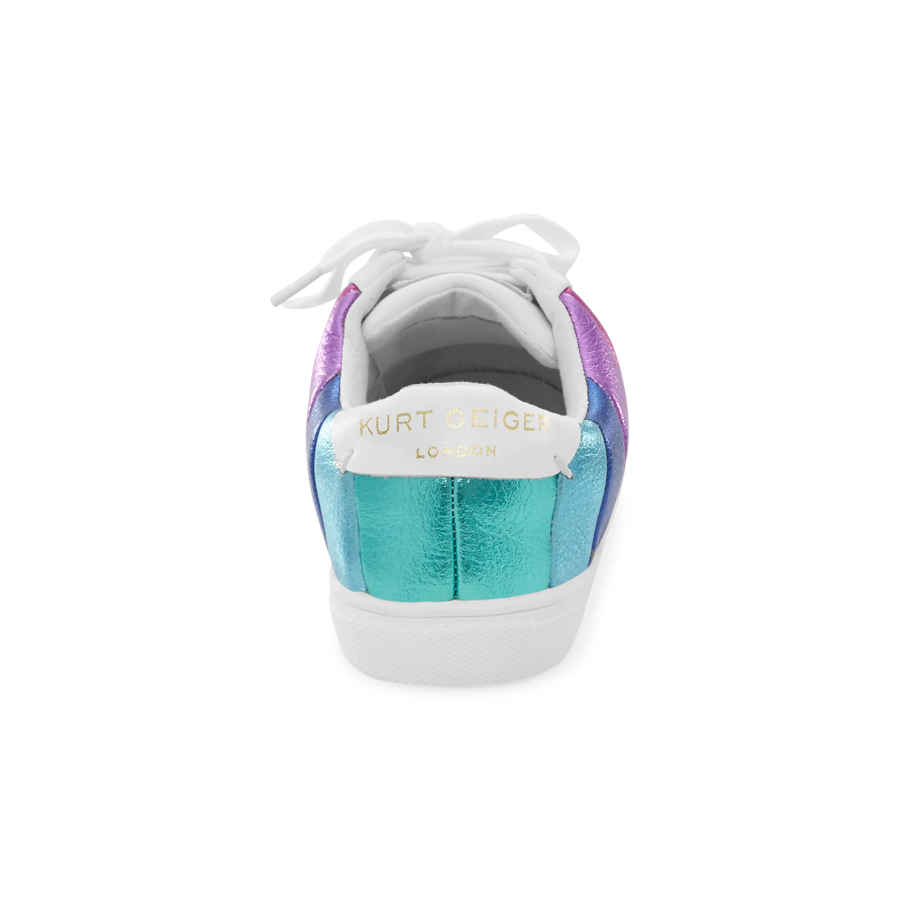 Mini Lane Stripe Sneaker - Big Kid White