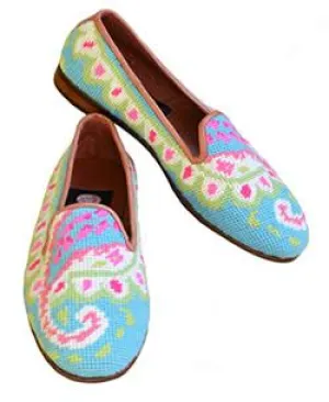Misses Needlepoint Loafer Preppy Paisley | Designs by Lillie