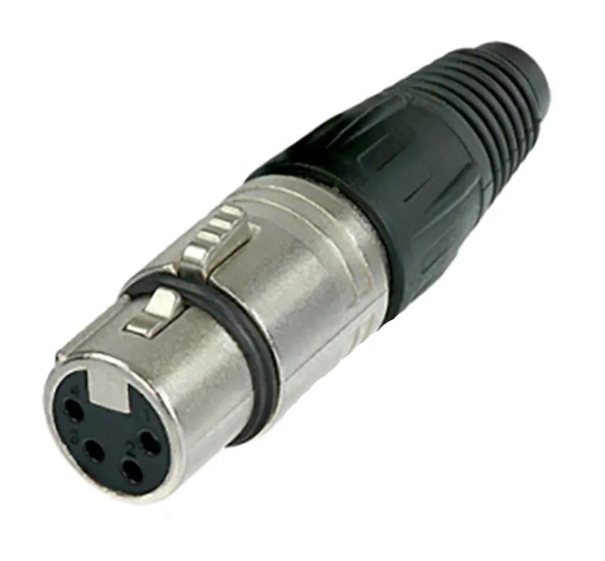 NEUTRIK  NC4FX Cable end X series 4 pin female - nickel/silver