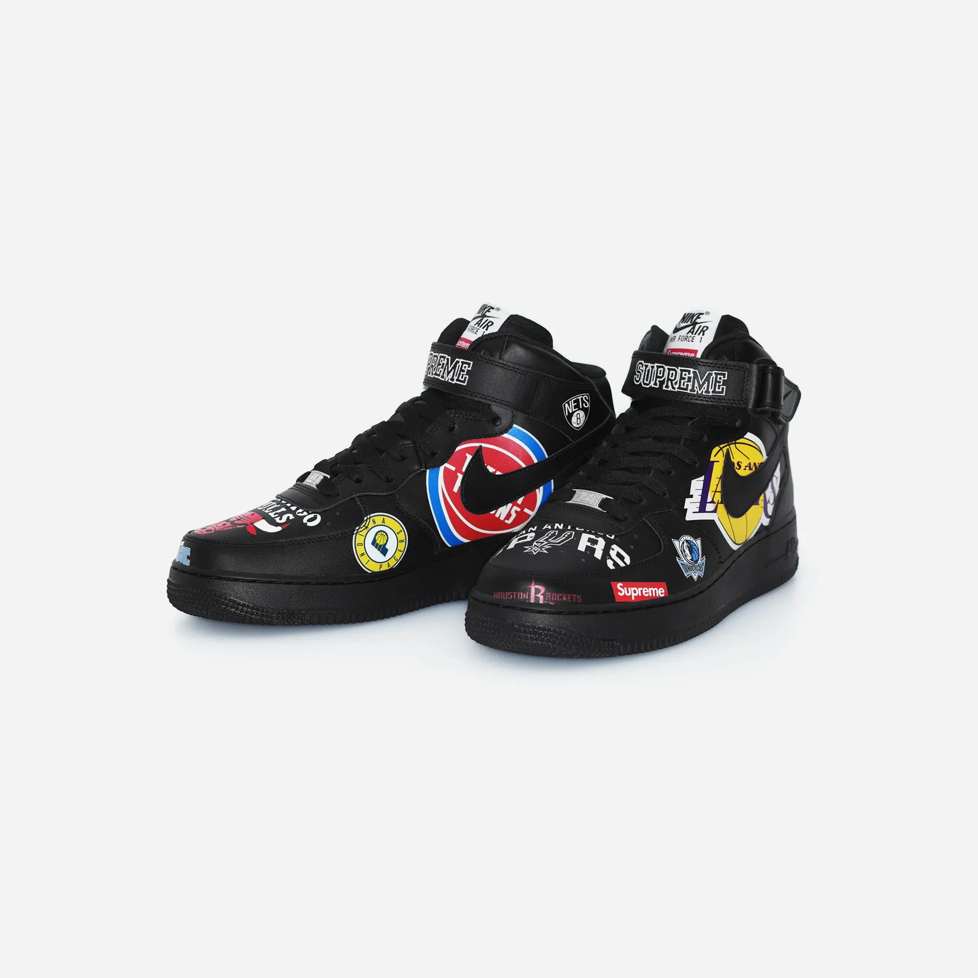 Nike Air Force 1 Mid Supreme NBA Black