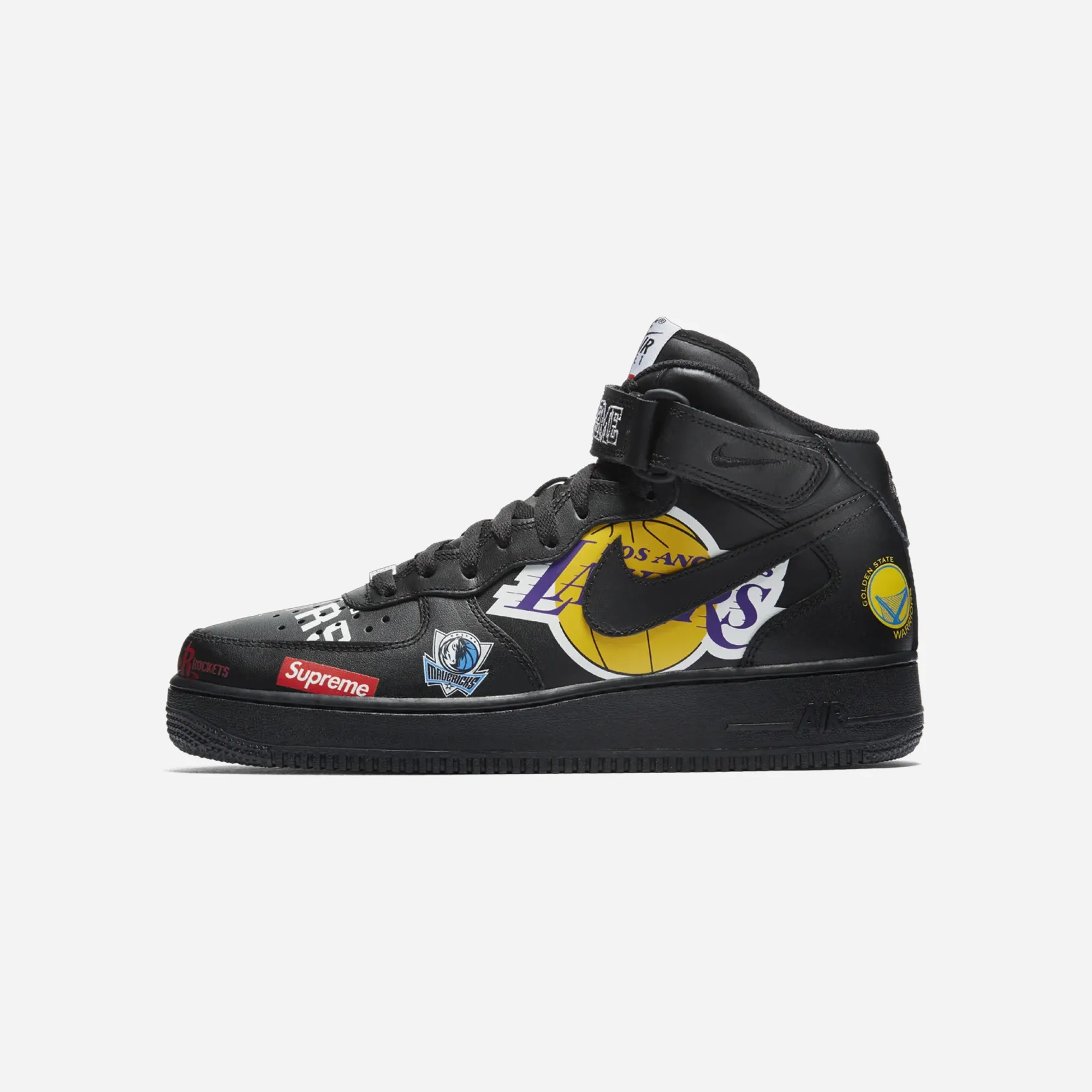 Nike Air Force 1 Mid Supreme NBA Black