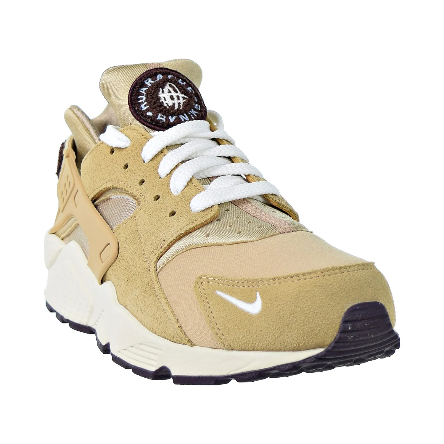 Nike Air Huarache Run PRM Mens Shoes Desert/Sail/Burgundy Ash