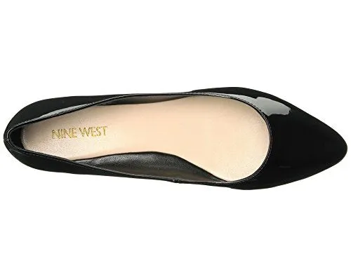 Nine West Women's Speakup Synthetic, Black Synthetic Synthetic, 8 M US