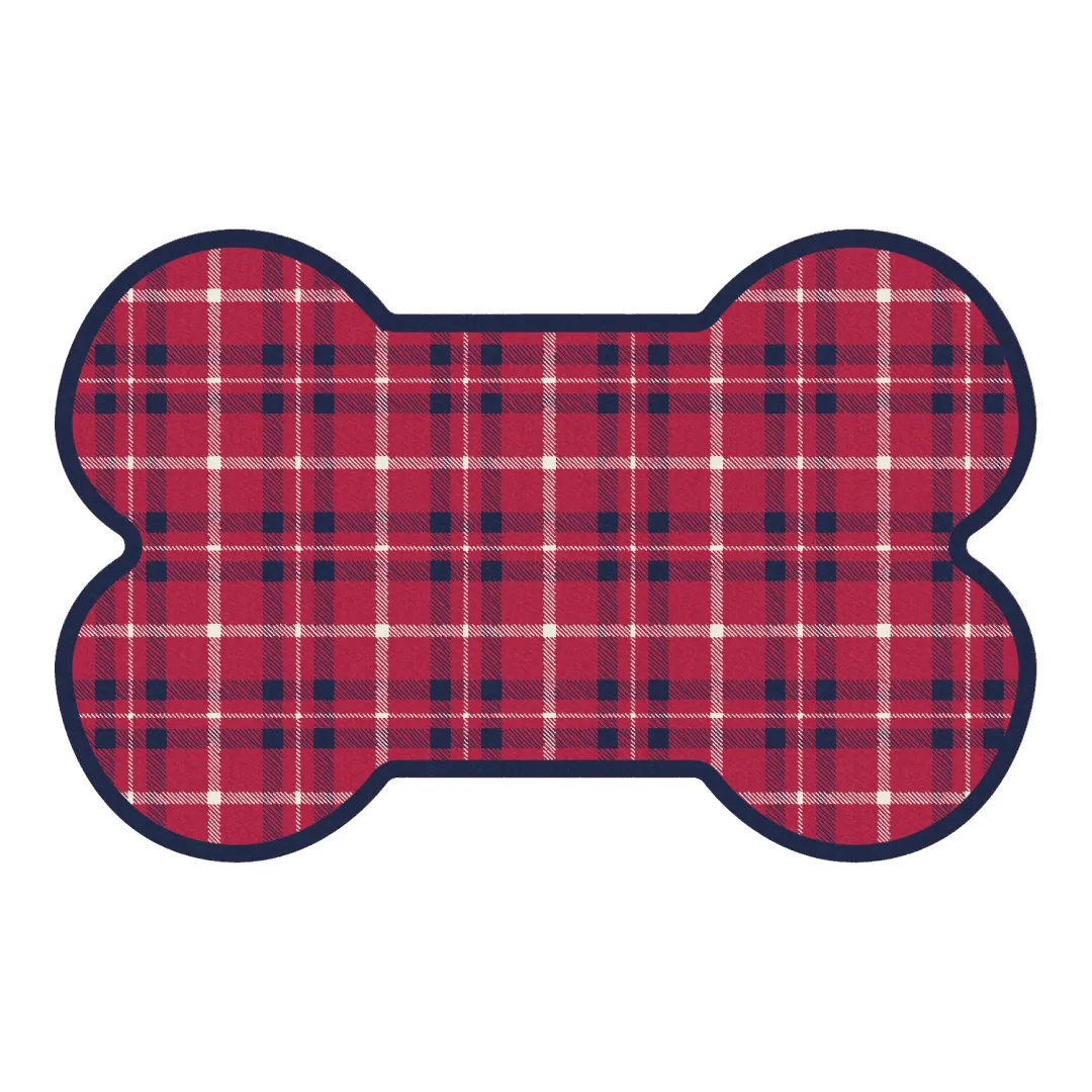Noelle Bone PetFlat | Maroon - Premium Vinyl Mat