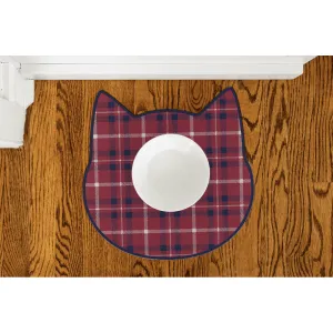 Noelle Cat PetFlat | Maroon - Premium Vinyl Mat
