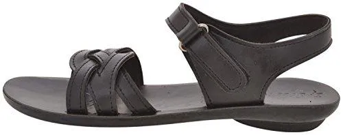 Paragon Women's Black PU Sandals (8)