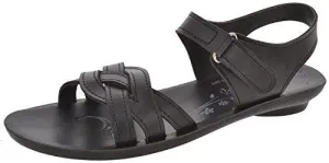 Paragon Women's Black PU Sandals (8)