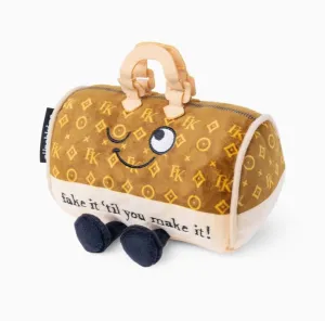 Plush Handbag - Fake It Til You Make It - 7" X 4" X 6"