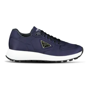 Prada Prax 01 Re-Nylon Leather Sneakers Navy