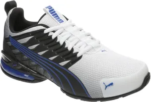 PUMA Voltaic EVO Cross Training Shoes Sneaker, Black-White-Vivid Blue SS25, 6 US Unisex Big Kid