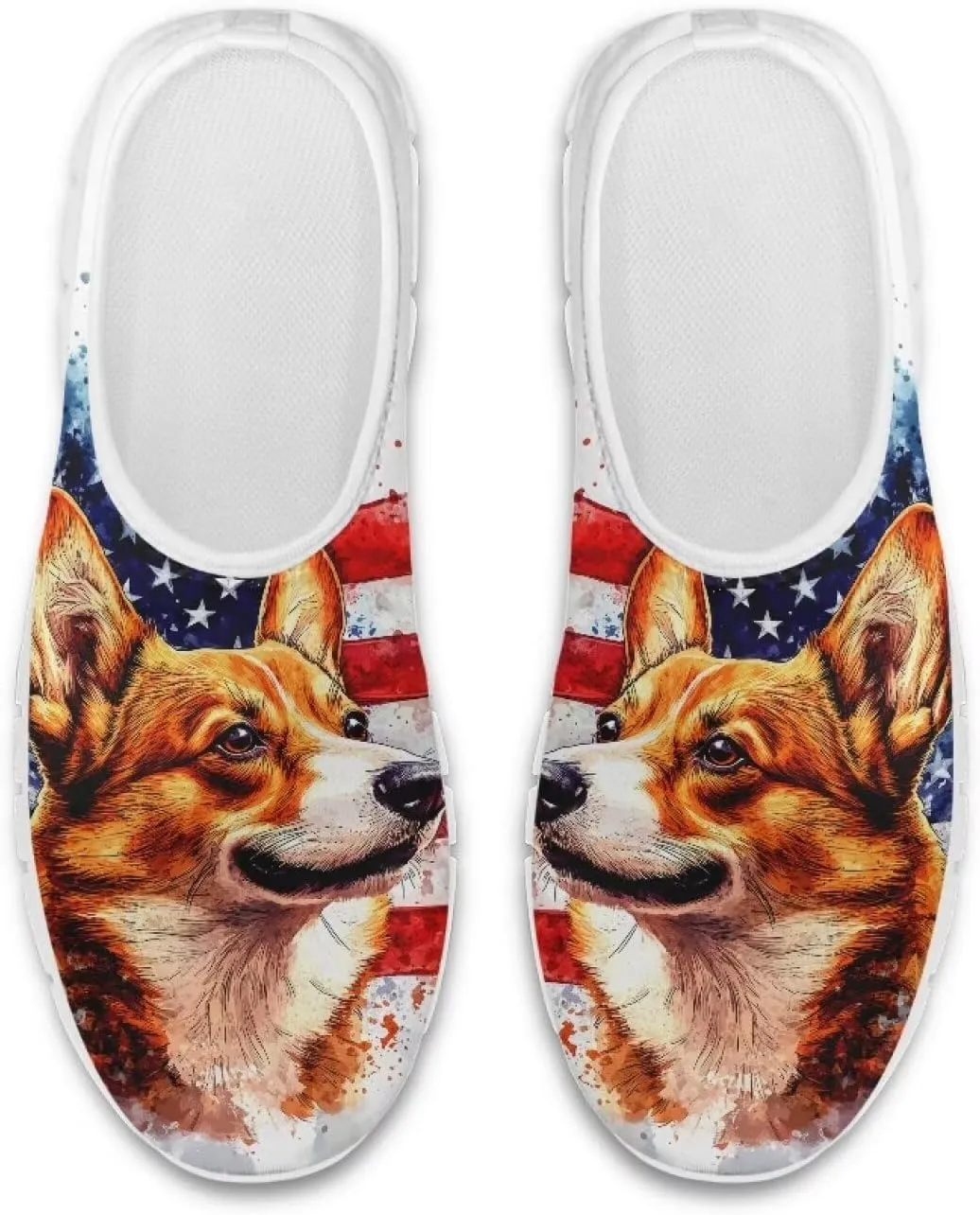 Pxjivorg Women's Art Pattern Slip-On Sneakers Casual Low-Top Flat Dress Shoes Soft Shoes Ladies Non-Slip Workout Holiday Shoe US Size 5.5-11.5