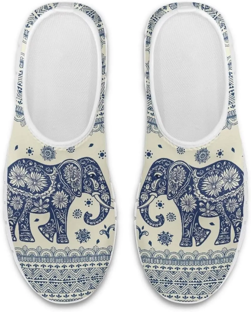 Pxjivorg Women's Art Pattern Slip-On Sneakers Casual Low-Top Flat Dress Shoes Soft Shoes Ladies Non-Slip Workout Holiday Shoe US Size 5.5-11.5