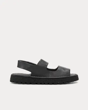 Sanpomice Leather Black Sandals