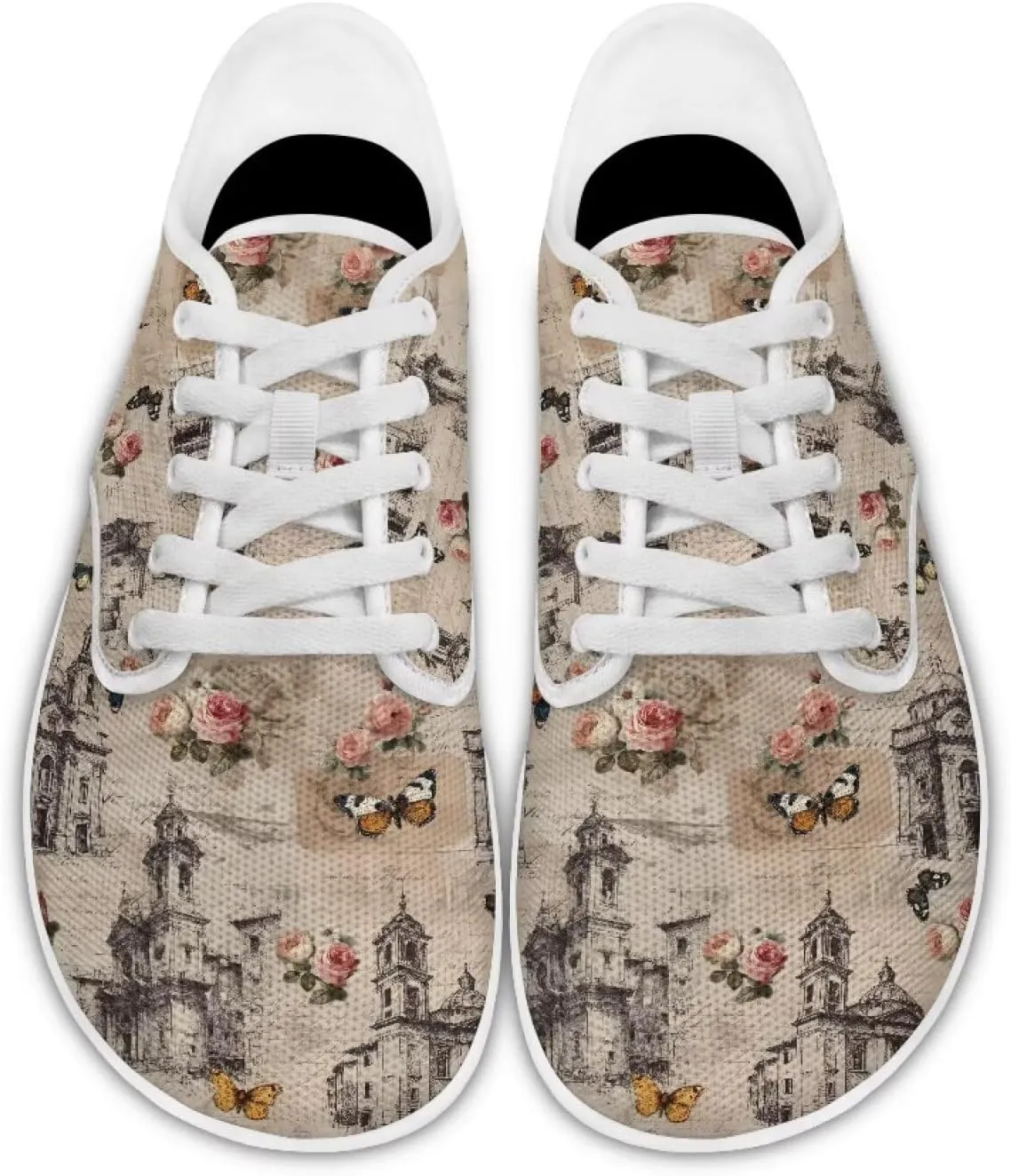 Sneakers for Women Soft Casual Slip On Holiday Running Shoes for Ladies Non-Slip Breathable Travel Loafers SizeUS 6-13.5