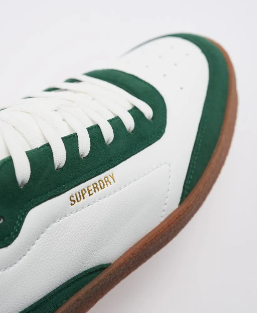 Superdry Vegan Retro Sleek Trainers - White/bowling Green