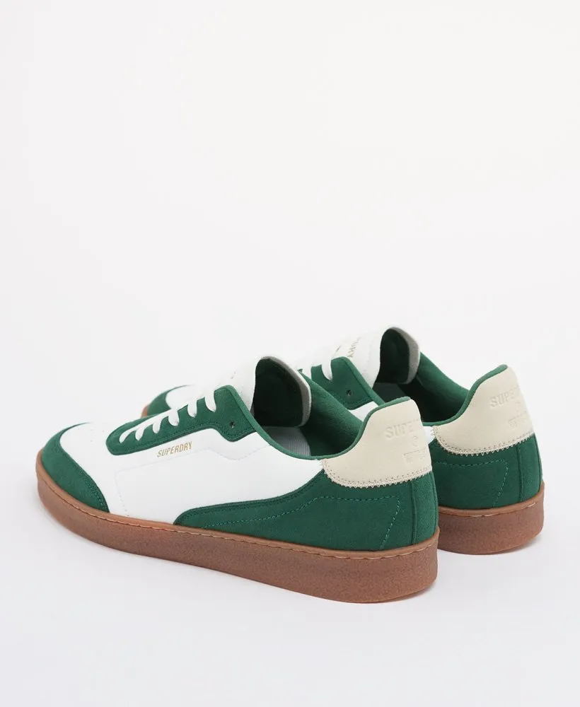 Superdry Vegan Retro Sleek Trainers - White/bowling Green