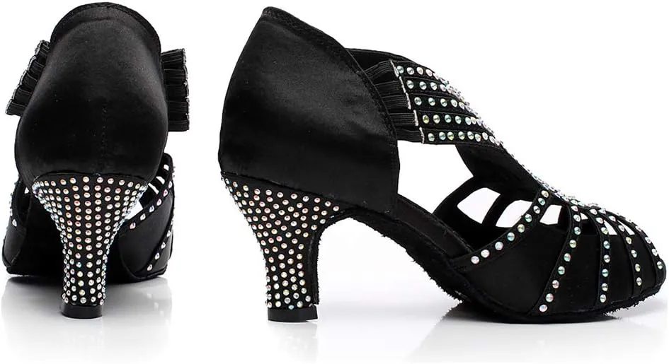 SWDZM Women's Dance Shoes,Modern Latin Classical Practice Ballroom Dancing Shoes,Dance Sandals Shoes 7129