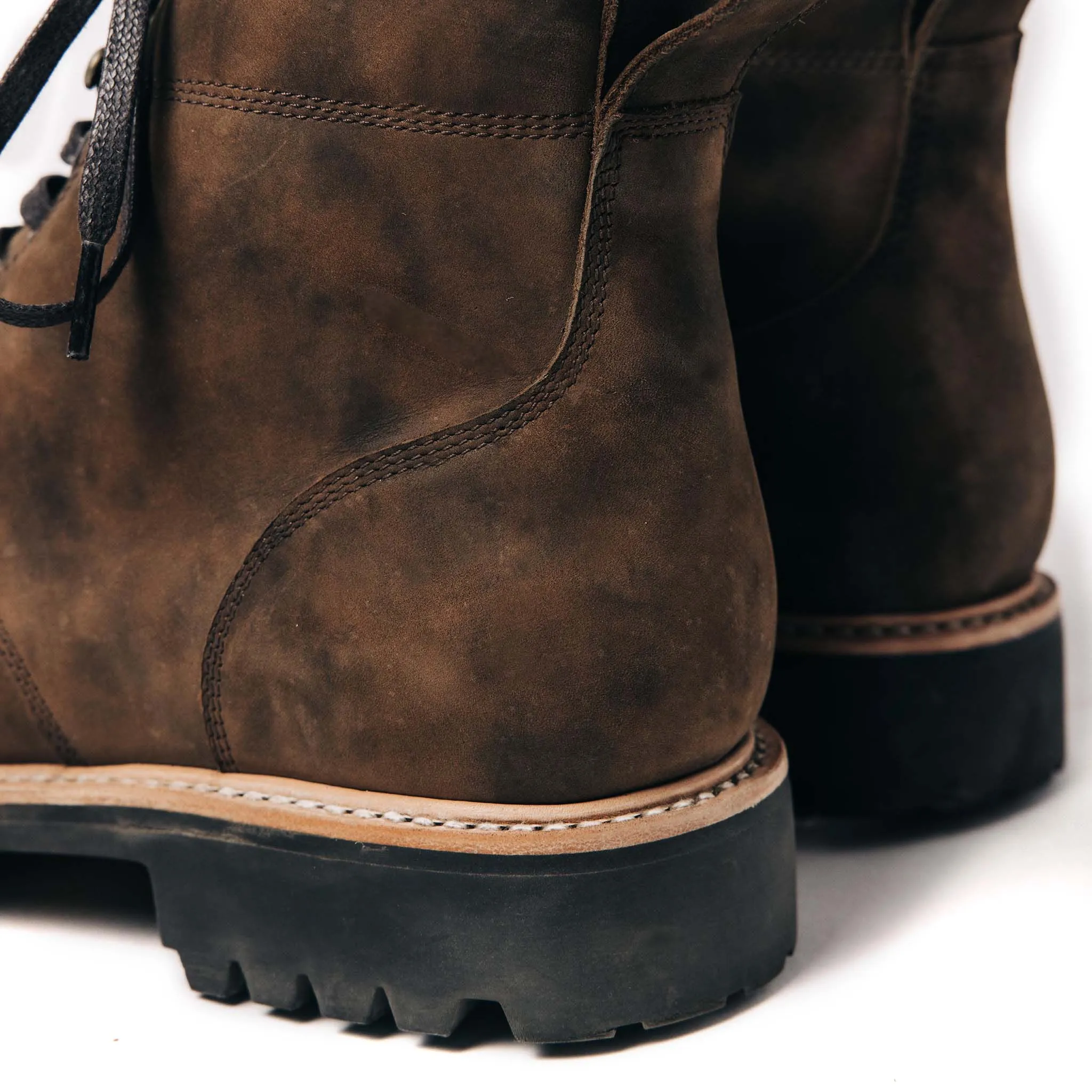 The Moto Boot in Espresso Grizzly