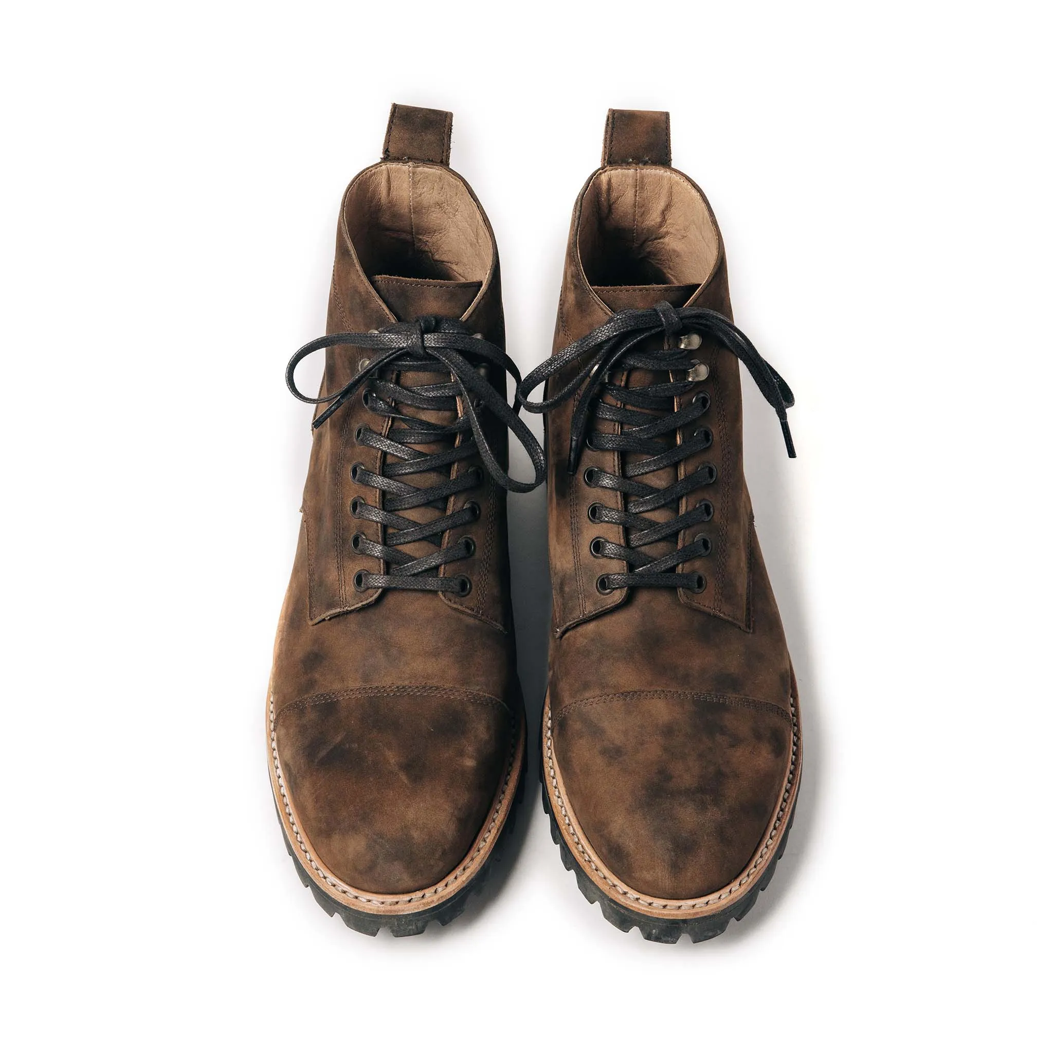 The Moto Boot in Espresso Grizzly