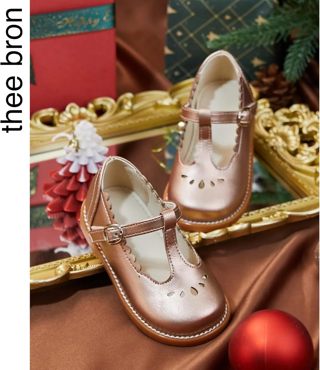 THEE BRON Girls Dress Shoes Little Kid Mary Jane School Uniform Shoes Oxford