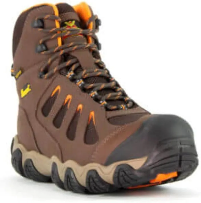 Thorogood Crosstrex 6 Waterproof Safety Toe Hiking Boots for Men - Breathable Premium Leather and Mesh with Comfort Insole and Athletic Traction Outsole; ASTM Rated