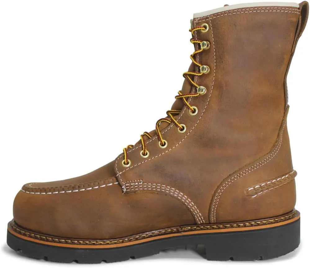 Thorogood V-Series 6 Waterproof Composite Toe Work Boots for Men - Premium Leather with Goodyear Storm Welt, Comfort Insole, and Chevron Traction Outsole; ASTM Rated