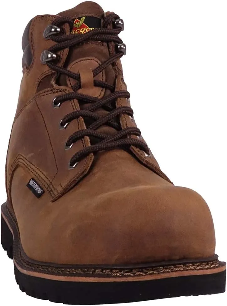 Thorogood V-Series 6 Waterproof Composite Toe Work Boots for Men - Premium Leather with Goodyear Storm Welt, Comfort Insole, and Chevron Traction Outsole; ASTM Rated